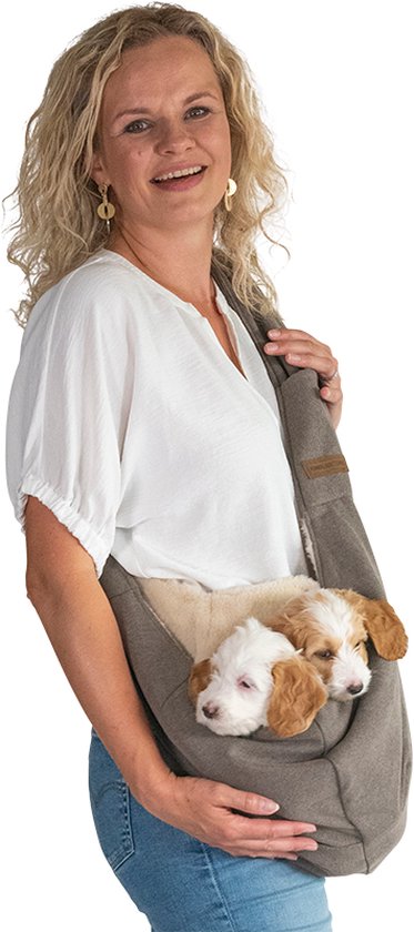 Animal Boulevard Ab10758 - Outdoor - Hond - Ab Home&away Schoudertas Voor Honden Bruin-xs 86x12x38cm - Maat: Xs
