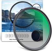 Neewer® - 72 mm Polarisatiefilter - CPL Filter met 30 laags Polarisatiefilm - Vermindert Glans/Verbetert Contrast/ultra Slank/Vermindert Reflectie/HD - Optisch Glas voor 72 mm cameralens