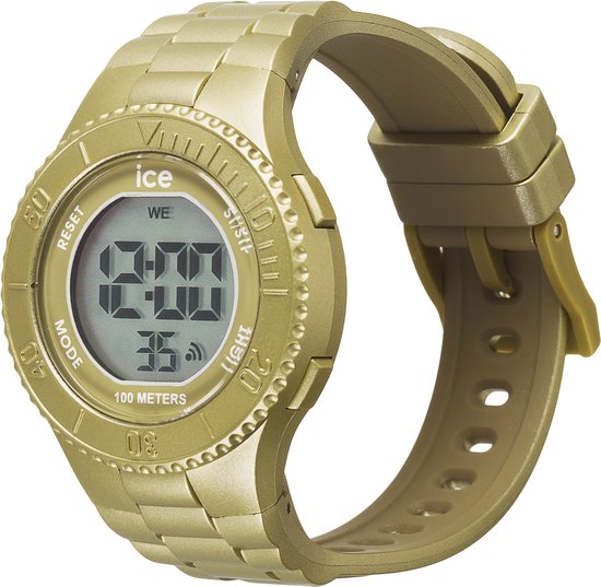 Ice Watch Ice Digit - Gold Metallic 021277 Horloge - Siliconen - Goudkleurig - Ø 34 mm