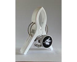 Anti-slipclip - Anti Slip Clip - Wit - Fiets - Fietsclip - Opwaaiende Rokjes - Jurkjes - Fietsclip - Rokjesclip - Poncho's - Slipclip