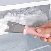 Waledano® Grattoir de dégivrage - Grattoir à glace pour congélateur et réfrigérateur - Enlèvement de glace - Grattoir - Rose