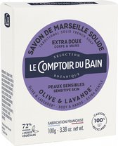 Le Comptoir du Bain Marseille Vaste Zeep Extra Mild Olijf en Lavendel 100 g