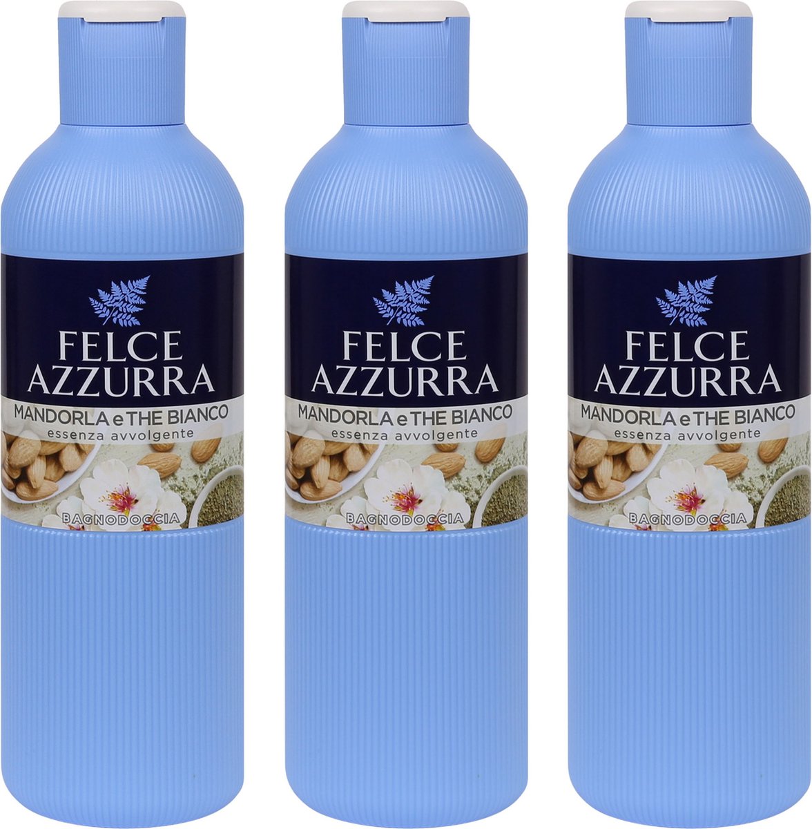 Felce Azzurra Douchegel - Amandelen en Witte Thee - 3 stuks - 650 ml