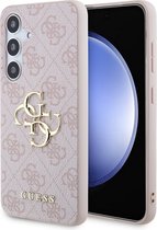 Guess 4G Metal Logo Back Case - Geschikt voor Samsung Galaxy S24 (S921) - Roze