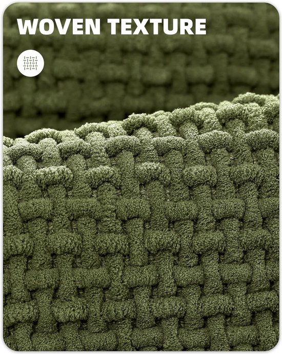COLOR&GEOMETRY Groene badmatten, antislip, absorberend, zacht