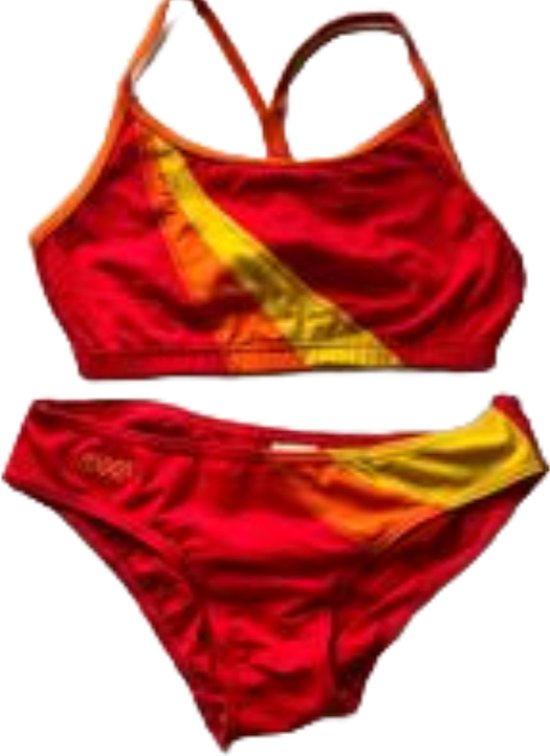 Zoggs - bikini - oranje/rood - maat 38