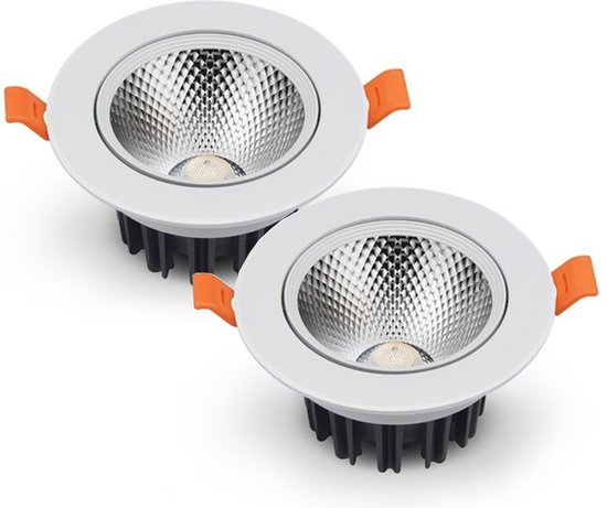 Lampes encastrables LED AERBES - Spot encastrable - Lampes de salle de bain - 4-7W - Ø8cm - lumière blanche
