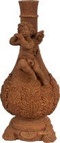 Clayre & Eef Kandelaar 23 cm Bruin Polyresin Engel