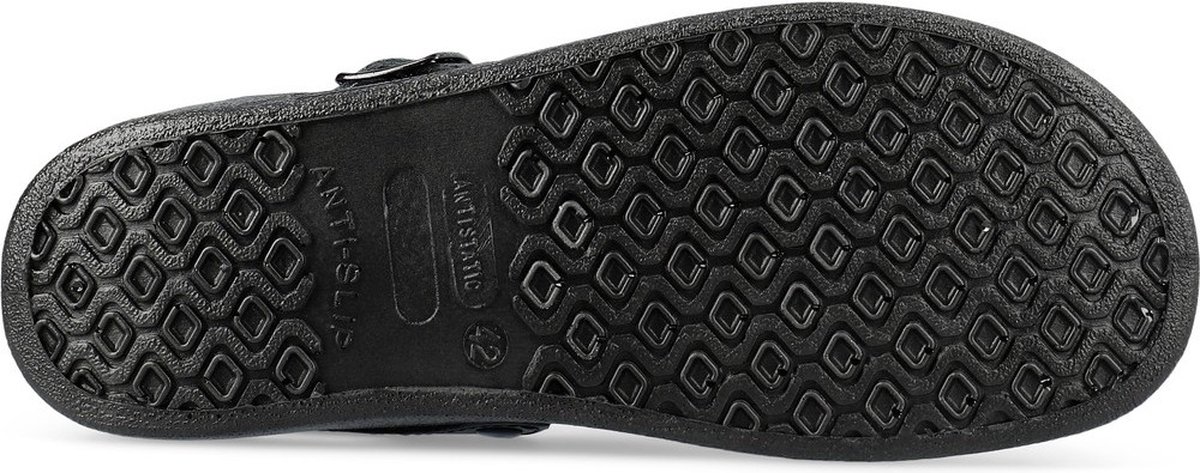 Sika Werk schoenen, zwarte slippers