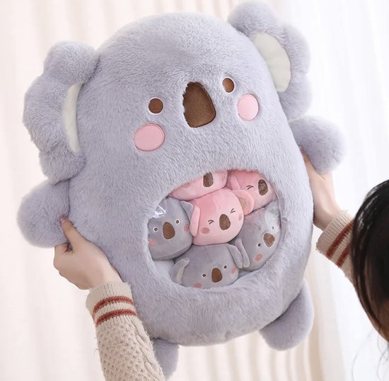 Koala Knuffel 50 cm - 6 Kleine Koalatjes - Pluche Kussen - Kawaii ..., حجم الصورة 550x538