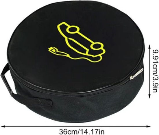 EV Laadkabel Opbergtas – Vilten Organizer Voor Kabel & Accessoires, Waterdicht, Rond Of Vierkant