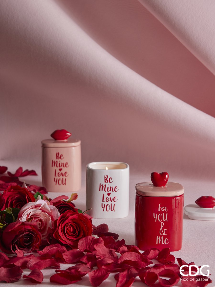 EDG - Enzo De Gasperi Geurkaarsen Love - Set van 3 H13 Valentijn hart love liefde