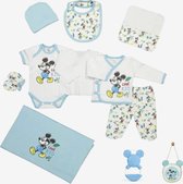 Mickey mouse bijtring cadeau - Mickey mouse tas cadeau - Disney Mickey mouse 10-delige baby newborn kledingset jongens - Newborn set - Babykleding - Babyshower cadeau - Kraamcadeau