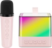 DISPORT LF Karaokesets - Karaoke Set Voor Volwassenen - Bluetooth Speaker - Bluetooth Speakers - Karaoke Microfoon - Microfoon - Professionele Zingen - Home KTV - Licht
