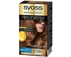 Syoss Oleo Intense Met Dubbelwerkende Olietechnologie - 680 Rubio Caramelo