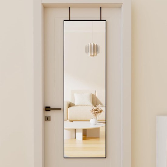 LIFEZEAL Volledige spiegel 38 x 110 cm, hangspiegel, modern design, wandspiegel, deurspiegel, voor woonkamer, slaapkamer, kleedkamer
