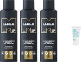 3 x Label.M Fashion Edition Brunette Dry Shampoo 200ML + Gratis Evo Travel Size