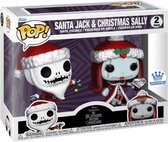 Funko Pop! Disney: Night before Christmas - Santa Jack & Christmas Sally Diamond Funko Shop Exclusive 2-PACK