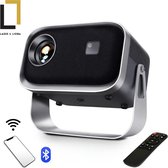 Bol.com Ladee&Lioba Beamer 4K HD - Draagbare Mini Beamer - Projector WiFi 6 - HDMI - Bluetooth 5.0 - Android 11 - Airplay - Home... aanbieding