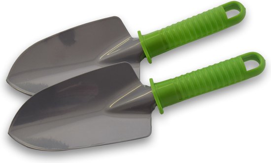 Set van 2 Tuingereedschapset - Elke Set Bevat 1 Hark, 1 Schep En 1 Schoffel |RVS - Roestvrij Staal Tuinspullen van TalenTools — afbeelding 3