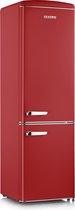 Sevein RKG 8917 - Réfrigérateur pose libre - Combiné réfrigérateur-congélateur rétro no frost - Rouge