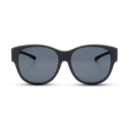 IKY EYEWEAR overzet zonnebril OB-1017A-zwart-soft touch
