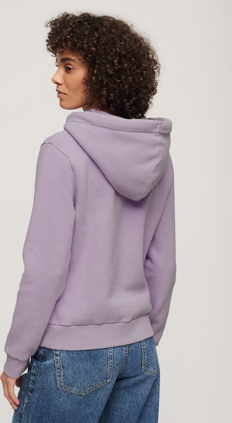 Sweat Capuche Superdry Femme – Gris – Taille L – Idéal Pour L’automne/hiver