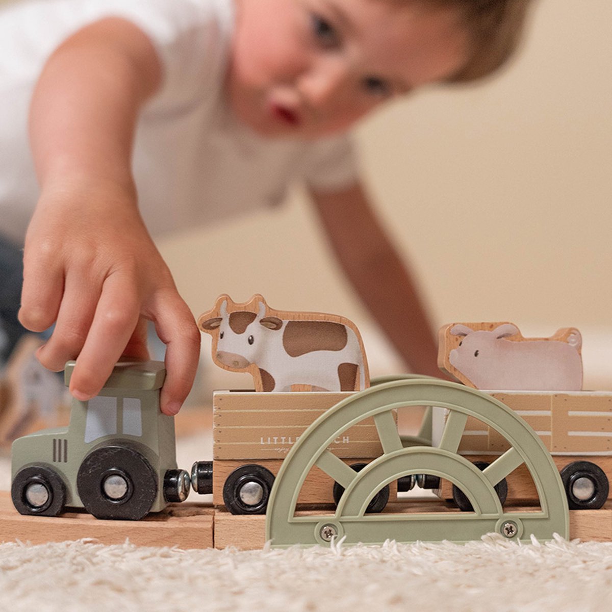 Little Dutch - Treinset FSC - Little Farm — afbeelding 2