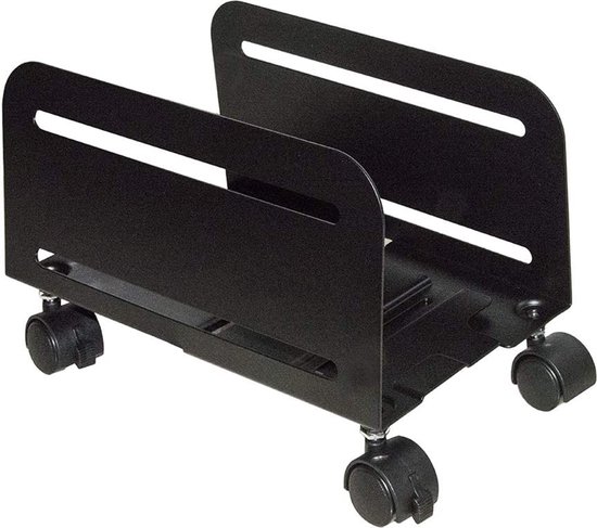 Link Carrellino Regolabile Per PC Tower O Distruggidocumenti - Nero, Metallo, Con Ruote Bloccabili - Foto 8