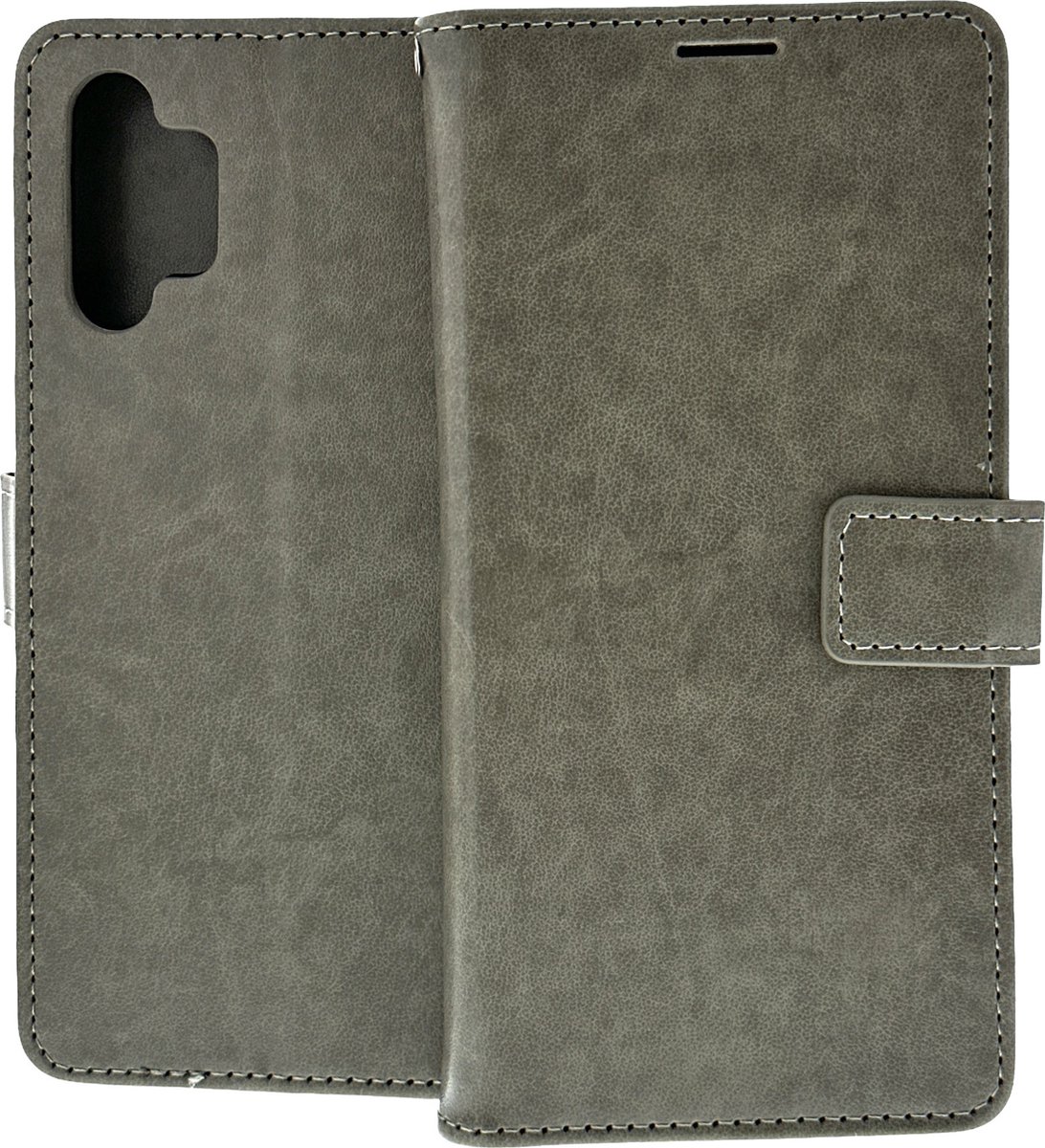 Portemonnee Book Case Hoesje Geschikt voor: Samsung Galaxy A13 4G grijs