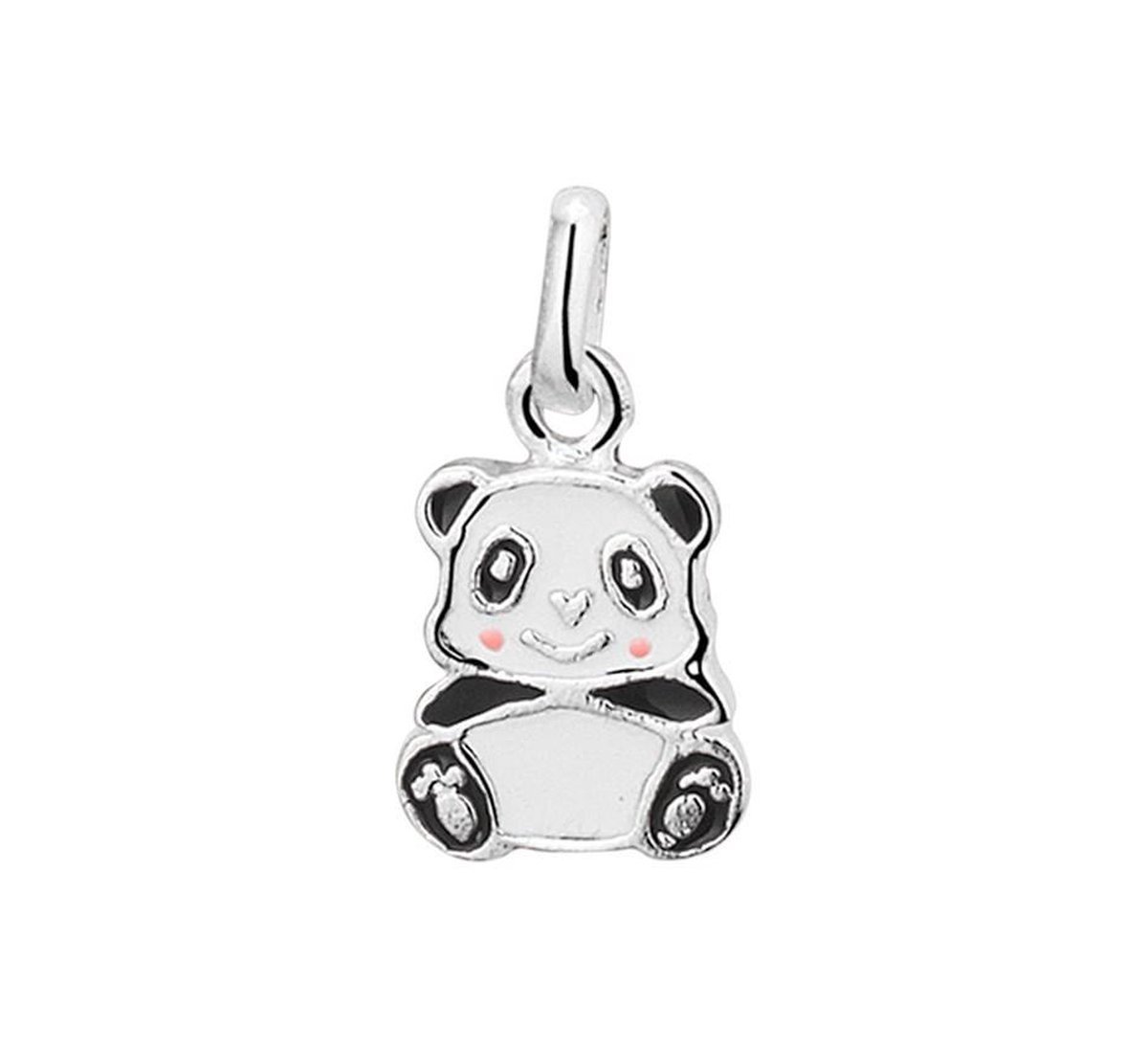 Robimex Hanger emaille panda Zilver