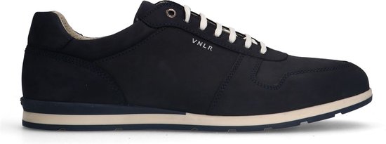 Van Lier - Heren - Blauwe nubuck sneakers - Maat 47