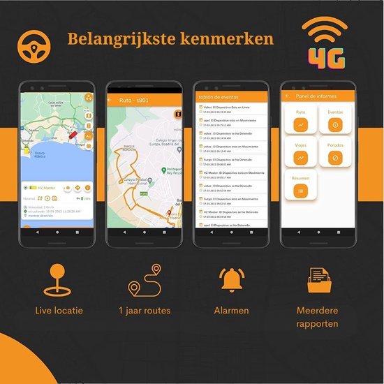 GPS-tracker Met 6000 MAh Batterij – Real-time Volgen, Geofencing, Snelheidsalarm, Wereldwijde Dekking, Voor Auto, Kind, Hond En Motor