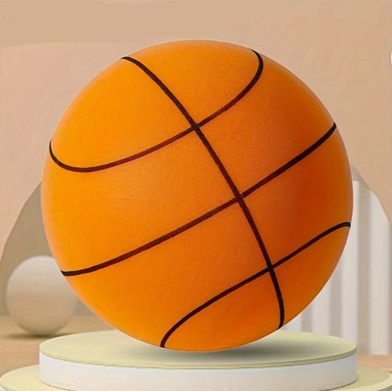 Foto: Stille basketbal foam ball zachte bal geluidloos geschikt voor indoorspel 21cm sport voorkomt krassen oranje