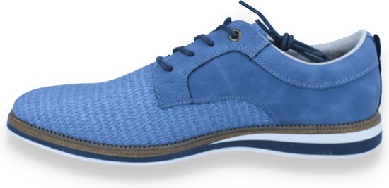 Sj Lifestyle Heren Veterschoen Blauw BLAUW 44