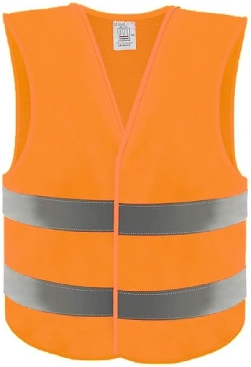 VCTparts Veiligheidshesje Fluorescerend Oranje Reflecterend XL