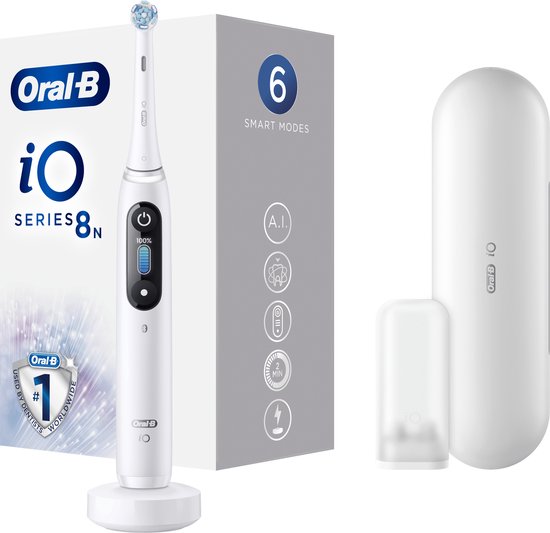 Oral-B iO 8n - Elektrische Tandenborstel - Wit