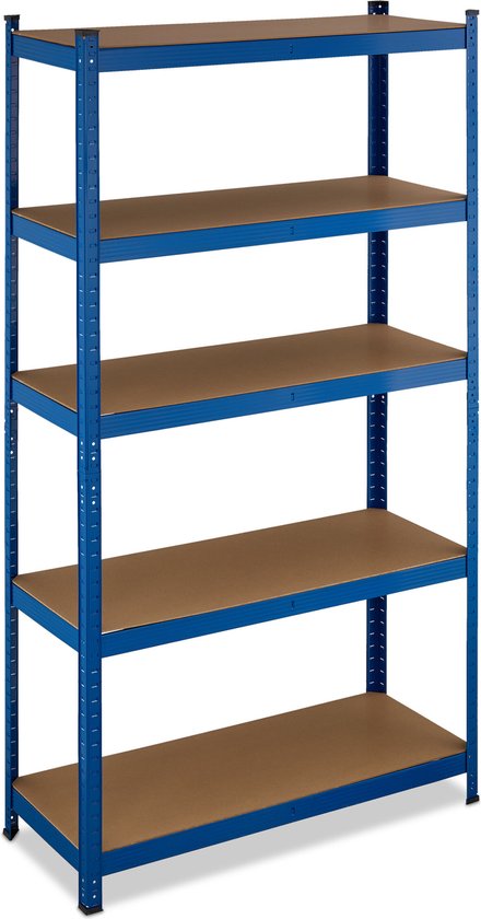 Zwarte stellingkast 150x60x40 cm 1250 kg kopen