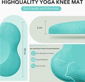 2 stuks yoga-kniekussen, antislip yogamatten voor vrouwen, knielende ondersteuning voor yoga, comfortabele en lichtgewicht yoga-kniebeschermers, kussen voor knieën, handen, polsen en ellebogen