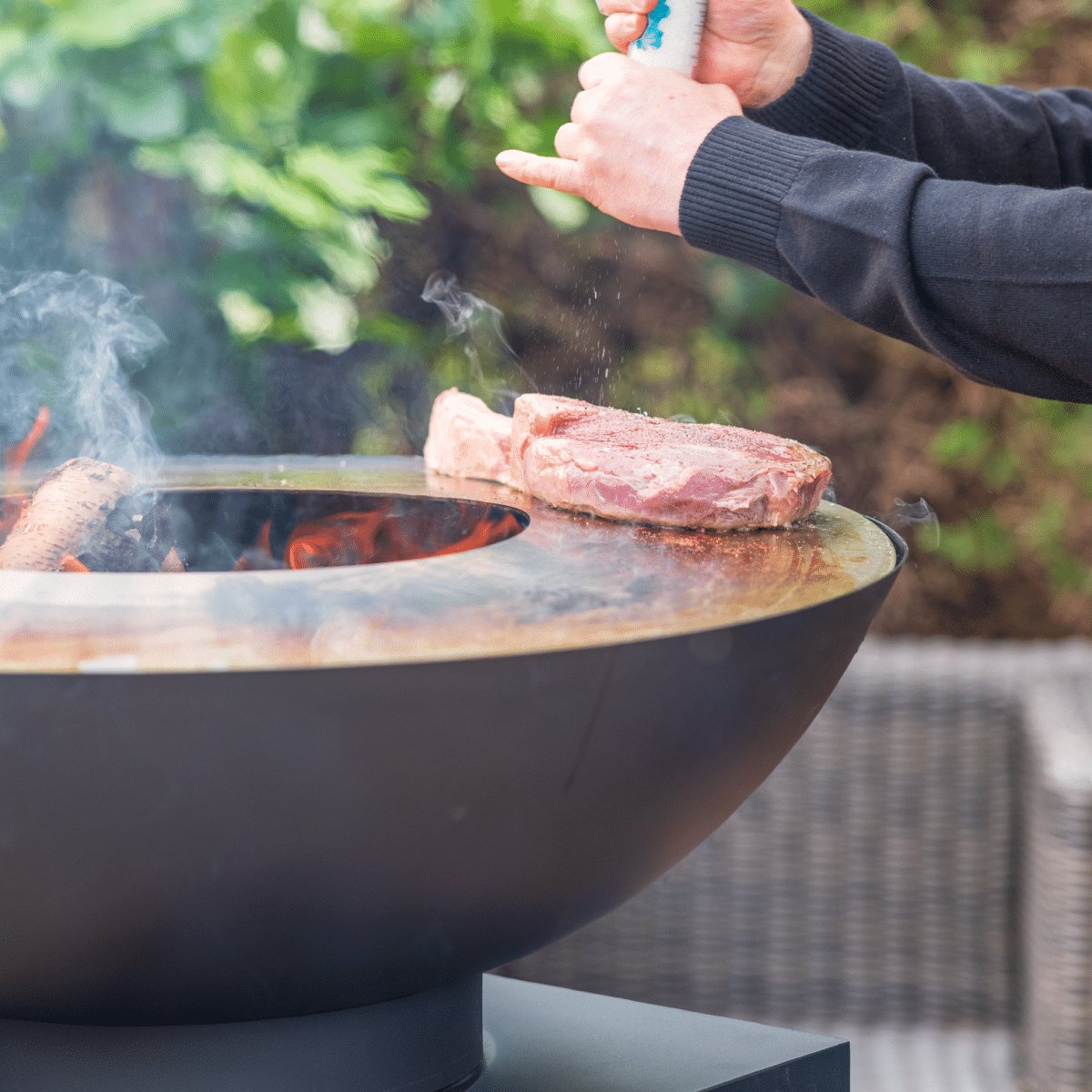 RedFire Onyx Classic Vuurschaal BBQ - Ø 80 cm - Zwart