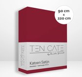 Drap-housse Ten Cate 100% Coton Satin - 90x220 - Rouge