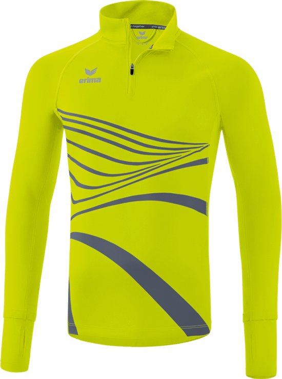 Erima Racing Running Manches Longues Hommes - Fluo Jaune | Taille : L