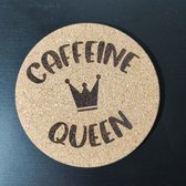 Caffeine Queen Set van 6 kurk onderzetters