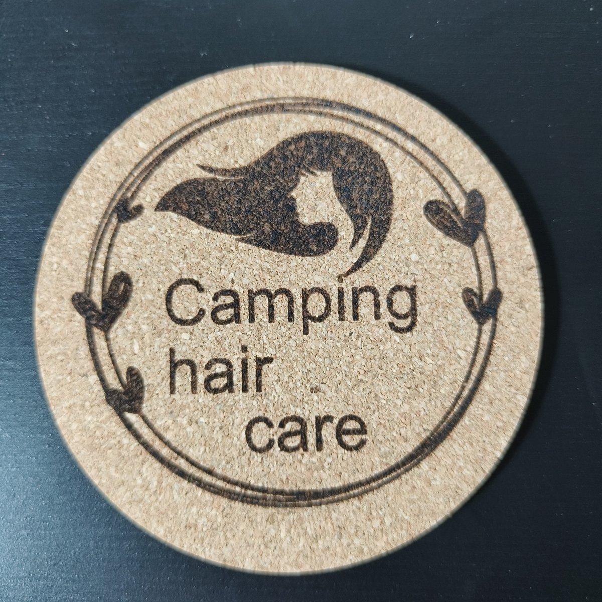Camping Hair Care set van 6 kurk onderzetters