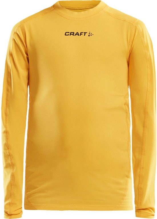 Craft Pro Control Compression Shirt Manches Longues Enfants - Jaune | Taille: 158/164