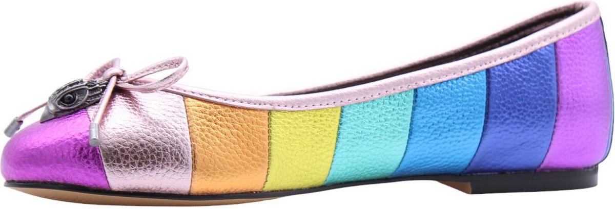 Kurt Geiger London Eagle Stripe Ballerina's Dames - Multi - Maat 39