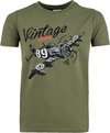 101 INC - Kids t-shirt Aircraft (kleur: Groen / maat: 134-140)