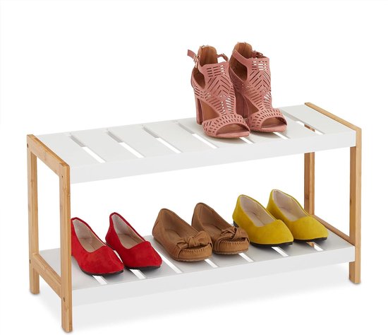 Relaxdays Schuhregal Mit 2 Ebenen Schuhregale Produktbild-Vorschau 8