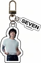 Kpop BTS BB JUNG KOOK SEVEN Plastic Acrylic Keychain variant 5 [Sleutelhanger]