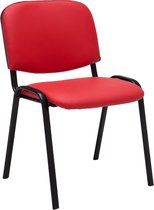 CLP Ken Bezoekersstoel - Kunstleer rood
